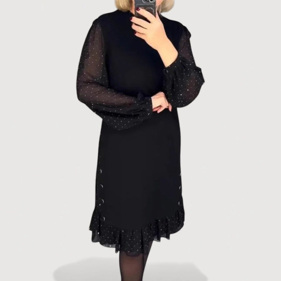 THERESE™ | Elegant Kjole – Skulpturelt Snit & Tidløst Feminint Udtryk ✨