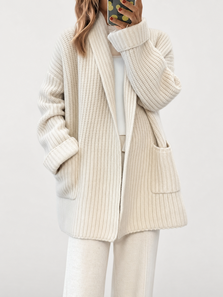 THALIRA™ | Uldcardigan – Materiale-Integritet & Skandinavisk Komfort ✨