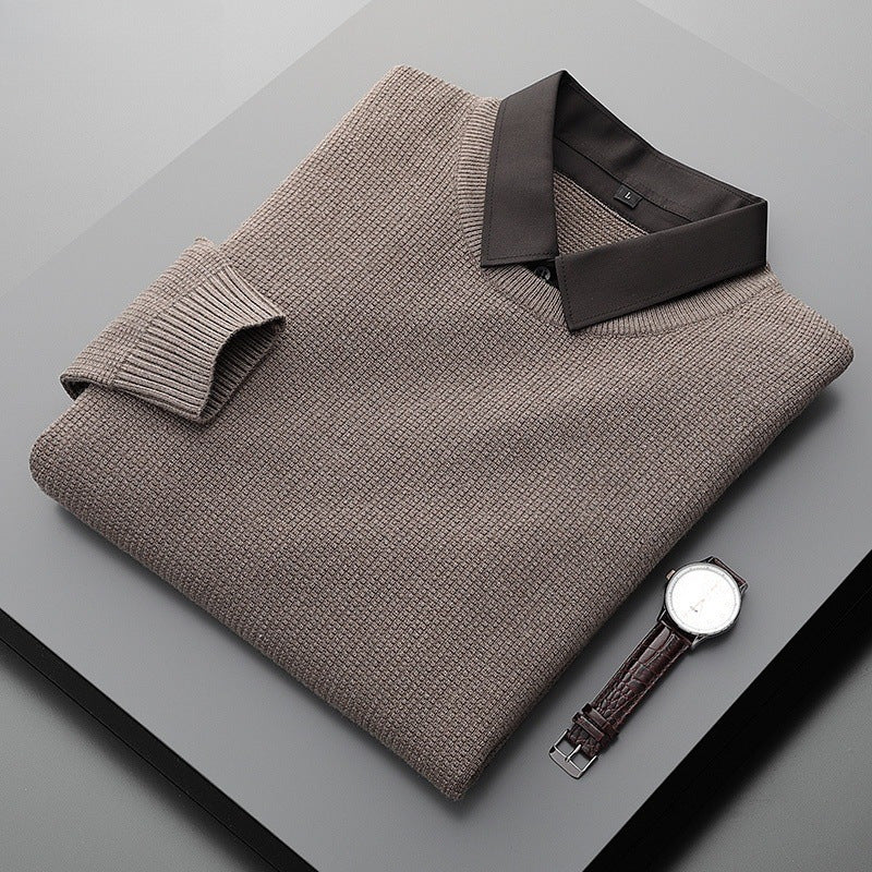 MARLOW™ | Sweater Med Krave – Materiale-Integritet & Skandinavisk Komfort ✨
