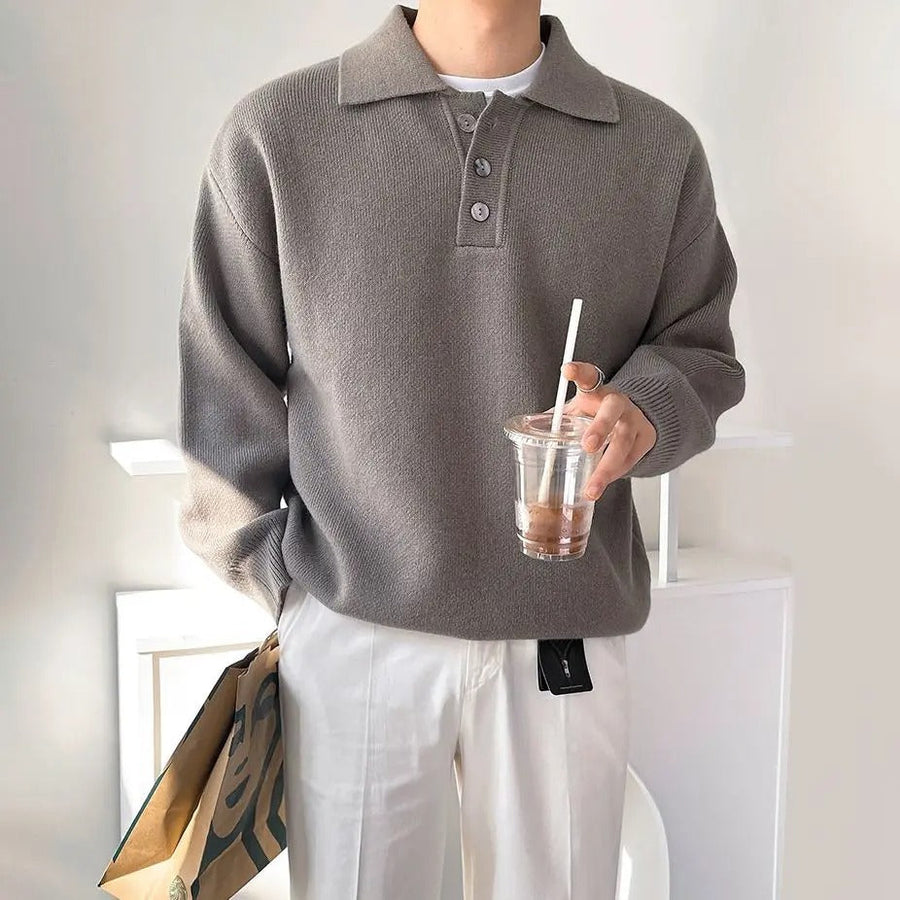 BELLVER™ | Polo Sweater – Materiale-Integritet & Skandinavisk Komfort ✨