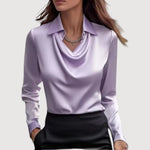 DIANA™ | Elegant Bluse – Feminin Lethed & Skulpturelt Snit ✨