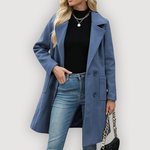 RAELYN™ | Chic Lang Frakke – Skulpturelt Snit & Tidløst Silhouette ✨