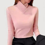 MIRAH™ | Bluse med Krave – Feminin Lethed & Skulpturelt Snit ✨