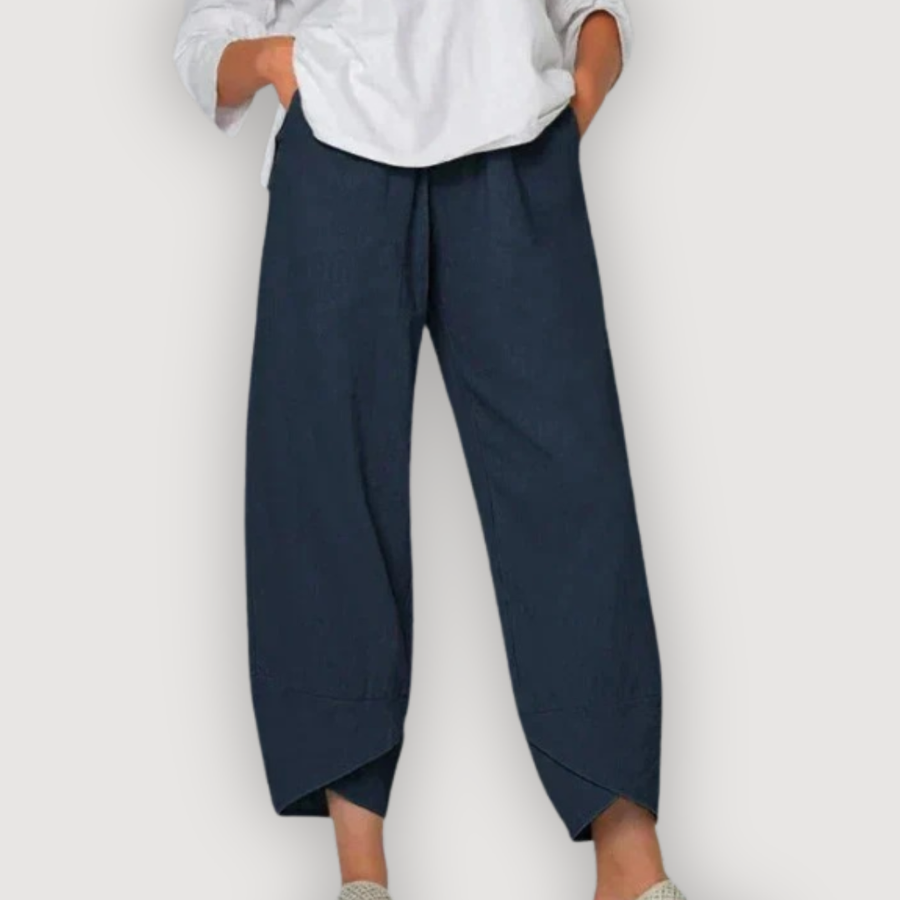 ZARA™ | Afslappede Hørbukser – Skulpturelt Snit & Materiale-Integritet ✨