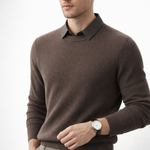MARLOW™ | Sweater Med Krave – Materiale-Integritet & Skandinavisk Komfort ✨