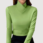 MIRAH™ | Bluse med Krave – Feminin Lethed & Skulpturelt Snit ✨