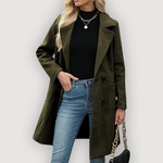 RAELYN™ | Chic Lang Frakke – Skulpturelt Snit & Tidløst Silhouette ✨
