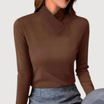 MIRAH™ | Bluse med Krave – Feminin Lethed & Skulpturelt Snit ✨