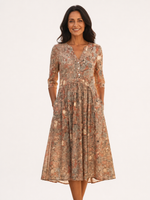 OLIVIA™ | Elegant kjole med V-udskæring – Tidløs feminin stil