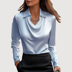 DIANA™ | Elegant Bluse – Feminin Lethed & Skulpturelt Snit ✨