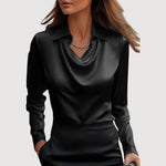 DIANA™ | Elegant Bluse – Feminin Lethed & Skulpturelt Snit ✨