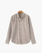 PALERMO™ | Stribet Hørskjorte – Skulpturelt Snit & Tidløst Udtryk ✨