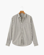 PALERMO™ | Stribet Hørskjorte – Skulpturelt Snit & Tidløst Udtryk ✨