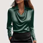 DIANA™ | Elegant Bluse – Feminin Lethed & Skulpturelt Snit ✨