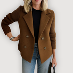 ELORA™ | Premium Strikblazer – Skulpturelt Snit & Tidløst Silhouette ✨