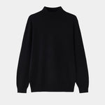 VARENNA™ | Merinould Sweater Med Halv Rullekrave – Materiale-Integritet & Skandinavisk Komfort ✨