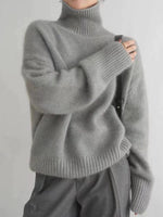 ISABELLA™ | Kashmir Sweater Med Høj Hals – Materiale-Integritet & Skandinavisk Komfort ✨
