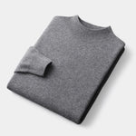 VARENNA™ | Merinould Sweater Med Halv Rullekrave – Materiale-Integritet & Skandinavisk Komfort ✨