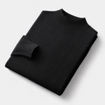 VARENNA™ | Merinould Sweater Med Halv Rullekrave – Materiale-Integritet & Skandinavisk Komfort ✨