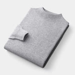 VARENNA™ | Merinould Sweater Med Halv Rullekrave – Materiale-Integritet & Skandinavisk Komfort ✨