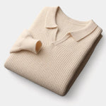 LAUSANNE™ | Merinould Sweater Med Flap Krave – Materiale-Integritet & Skandinavisk Komfort ✨