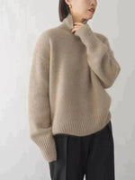 ISABELLA™ | Kashmir Sweater Med Høj Hals – Materiale-Integritet & Skandinavisk Komfort ✨