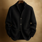 ALDRIC™ | Ribbet Cardigan – Materiale-Integritet & Skandinavisk Komfort ✨